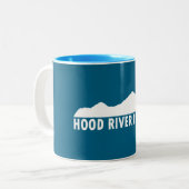 Tasse 2 Couleurs Hood River Oregon S'il vous plaît (Devant gauche)