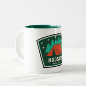 Tasse 2 Couleurs Hoosier National Forest Camping (Devant gauche)