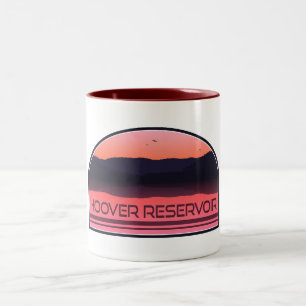 Tasse 2 Couleurs Hoover Réservoir Ohio Red Sunrise