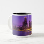Tasse 2 Couleurs Horizon de Chicago (Devant gauche)