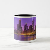 Tasse 2 Couleurs Horizon de Chicago (Centre)