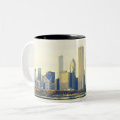 Tasse 2 Couleurs Horizon de Chicago (Devant gauche)
