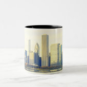Tasse 2 Couleurs Horizon de Chicago (Centre)