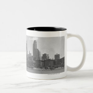 Tasse 2 Couleurs Horizon de Manhattan New York Etats-Unis B&W