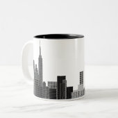 Tasse 2 Couleurs Horizon de New York City (Devant gauche)