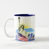 Tasse 2 Couleurs Horizon de NYC (Gauche)
