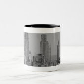 Tasse 2 Couleurs Horizon de ville (Centre)