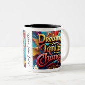 Tasse 2 Couleurs "Horizons lumineux vers l'avant" (Devant droit)