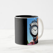 Tasse 2 Couleurs Horloge du fret (Devant droit)