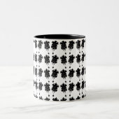Tasse 2 Couleurs Horloges Cukoo (Centre)