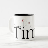 Tasse 2 Couleurs Horodateur de café (Devant gauche)