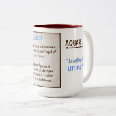 Tasse 2 Couleurs Horoscope : AQUARIUS (classé G) (Devant droit)