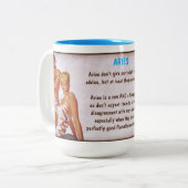 Tasse 2 Couleurs Horoscope : ARIES (classés G) (Devant gauche)