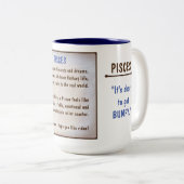 Tasse 2 Couleurs Horoscope : POISSONS (G évalué) (Devant droit)