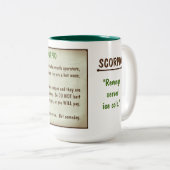 Tasse 2 Couleurs Horoscope : SCORPION (G) évalué (Devant droit)