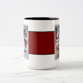 Tasse 2 Couleurs Horreur de Noël de Père Noël de zombi (Centre)