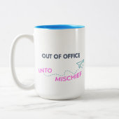 Tasse 2 Couleurs Hors du bureau. Dans le malheur (Gauche)