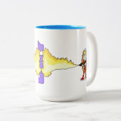 Tasse 2 Couleurs Hotdog Coffee Cup, Meilleur Café Possible Coupe (Devant droit)