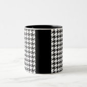 Tasse 2 Couleurs Houndstooth enveloppé dans la prudence (Centre)