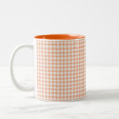 Tasse 2 Couleurs Houndstooth Melon et White (Gauche)
