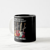 Tasse 2 Couleurs How Many Guitars Gift For Guitar Player (Devant gauche)