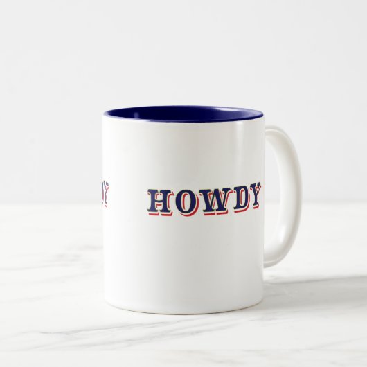 Tasse 2 Couleurs Howdy (Devant droit)