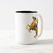 Tasse 2 Couleurs Howdy Cowboy sur un cheval (Devant droit)