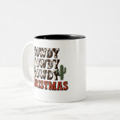 Tasse 2 Couleurs Howdy Howdy Howdy Noël Famille Noël Noël Jeu cadea (Devant gauche)