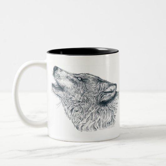 Tasse 2 Couleurs Howling Wolf (Gauche)