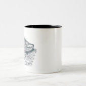 Tasse 2 Couleurs Howling Wolf (Centre)