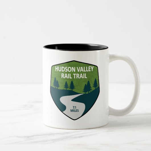 Tasse 2 Couleurs Hudson Valley Rail Trail New York (Droit)