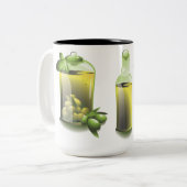 Tasse 2 Couleurs Huile D'Olive EVOO Pour Chefs (Devant gauche)
