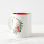 Tasse 2 Couleurs Huile d'or O Monogram Pine & Berry Christmas (Devant gauche)