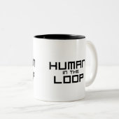 Tasse 2 Couleurs Human in the Loop Minimalist  (Devant droit)