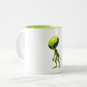 Tasse 2 Couleurs humanoïde vert (Devant gauche)
