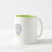 Tasse 2 Couleurs Humbot. Synthèse. (Devant droit)