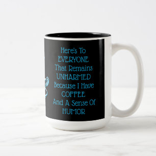 Tasse 2 Couleurs Humour café