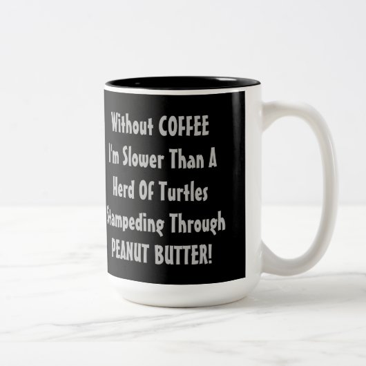 Tasse 2 Couleurs Humour Café Lag Café (Droit)