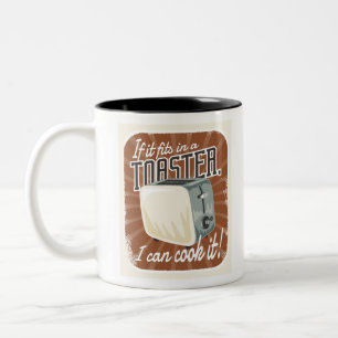 Tasse 2 Couleurs Humour Cuisine de grille-pain rétro