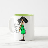 Tasse 2 Couleurs Humour d'amour et de mariage (Devant gauche)