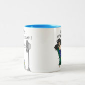 Tasse 2 Couleurs Humour de bouffée de chaleur (Centre)