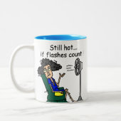 Tasse 2 Couleurs Humour de bouffée de chaleur (Gauche)