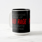 Tasse 2 Couleurs Humour de café Road Rage (Devant gauche)