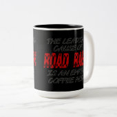 Tasse 2 Couleurs Humour de café Road Rage (Devant droit)