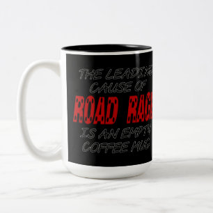 Tasse 2 Couleurs Humour de café Road Rage