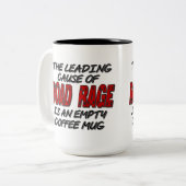 Tasse 2 Couleurs Humour de café Road Rage (Devant gauche)