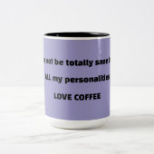 Tasse 2 Couleurs Humour de CAFÉ violet (Centre)