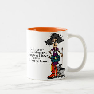 Tasse 2 Couleurs Humour de femme de charge