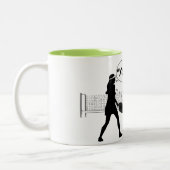 Tasse 2 Couleurs Humour de Pickleball : "Les vôtres !" (Gauche)