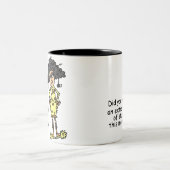 Tasse 2 Couleurs Humour de stupidité (Centre)